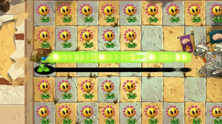 PvZ 2: 100 Plants – Max Level for Each Plant vs. Ancient Egypt Team, Giant Zombie Level 15