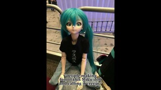 Your beauty never ever scared me ❤️ #shorts #creepy #mikudoll #doll #miku #beautiful #maryonacross