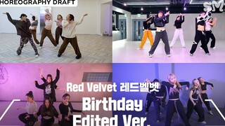 نتائج الرقصات الأربع نسخ! الرقصة الأصلية لأغنية Red Velvet الجديدة "Birthday"!
