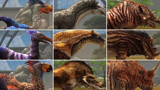 ALL SAVANNAH CENOZOIC. All Max Level 40, All Evolutions | Jurassic World The Game