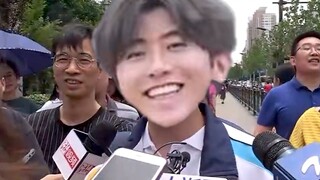 Interviewing KunKun, the first student to walk out of the exam hall