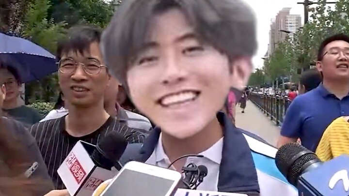 Interviewing KunKun, the first student to walk out of the exam hall