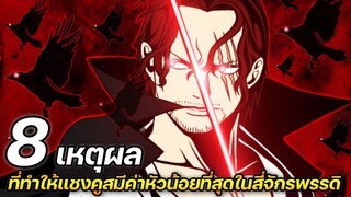 [วันพีช] : 8 เหตุผล ที่ทำให้แชงคูสมีค่าหัวน้อยที่สุดในสี่จักรพรรดิ(ยุคก่อน) !?
