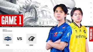 REBELLION ESPORTS vs ONIC | Regular Season Week 3 Day 3 | Game 1 | #MPLIDS13