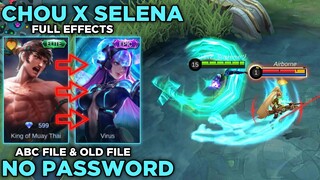 SELENA X CHOU SKIN CUSTOMIZED SCRIPT | FULL EFFECTS + NO PASSWORD - MOBILE LEGENDS