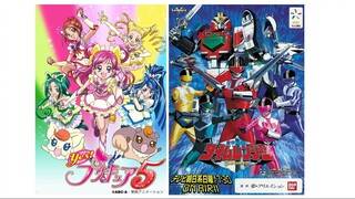 Yes Precure 5 X Mirai Sentai Timeranger OP