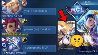 LESLEY "NO SKIN" PRANK IN MCL!!🤫 (PART 2) - LESLEY NEW ASPIRANTS SKIN "DEADEYE SPECTRE" MCL GAMEPLAY