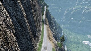 The mountain road is a bit caved in, don't worry, it's not a big problem