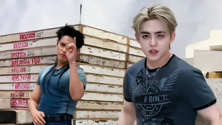 صفّ عمال المناجم دون الوطني! رقصة "الرعد" لتشوي سونغ تشول وكيم مين كيو! يُنصح باستخدام هذه الخلفية ل