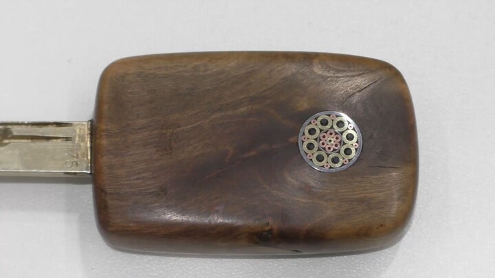 Amir Uzan - 12. Wooden door key, made of olive root.