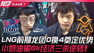LNG vs OMG: Early-game dragon teamfight sees LNG secure a 0-for-4 advantage! Xiao Nai Cui loses 6k g