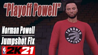 Norman Powell Jumpshot Fix NBA2K21 with Side-by-Side Comparison