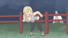 Tsunade vs madara Malah nyangkut di pagar / parodi Naruto