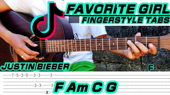 Favorite Girl - Justin Bieber (Fingerstyle Cover) Tabs Chords Lyrics