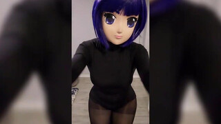 [kigurumi] Thân hình gợi cảm của người đẹp đeo mặt nạ lụa đen, sự kết hợp hoàn hảo cho chiếc quần bó