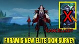 Faramis New Elite Skin Survey Update | New Look for Revamped Faramis | MLBB