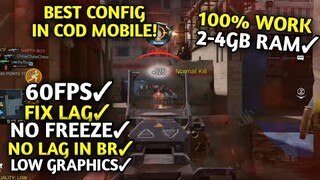 SEASON 8 CONFIG COD MOBILE FIX LAG 60FPS ANTI LAG | BOOST GAMING PERFORMANCE