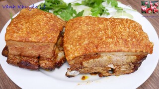 ASMR THỊT HEO QUAY Nồi Chiên KHÔNG DẦU AIRFRYER - Bí quyết quay Heo giòn rụm và giòn tan Vanh Khuyen