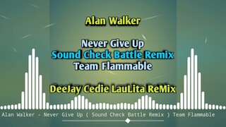 Alan Walker - Never Give Up ( Sound Cheak Battle Remix ) Team Flammable