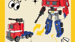 Hoàn thành! Khối xây dựng tám khối có thể biến dạng Optimus Prime