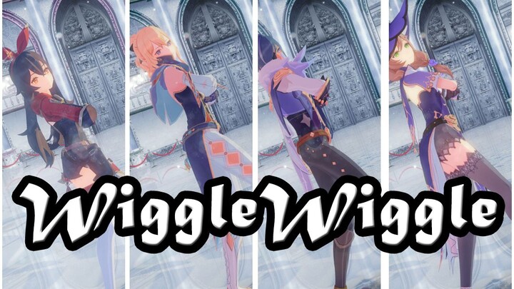 [เก็นชินอิมอิมแพกต์/mmd]WiggleWiggle สมาชิกสี่คนของอัศวินแห่งลมตะวันตก