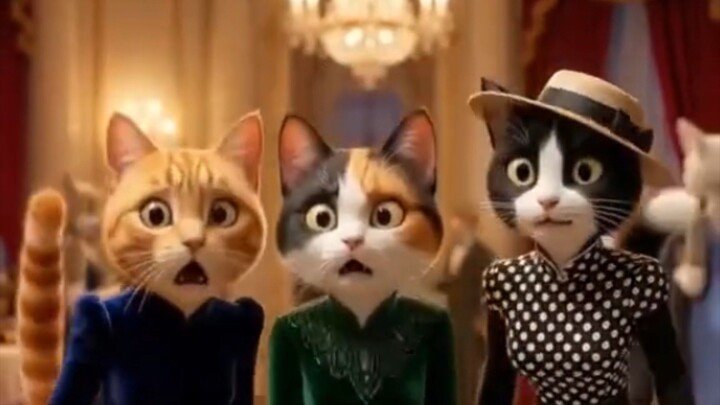 poor cat become rich 😱 🤑 #aivideos #ai #cat #trending #foryou