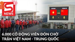 Khoảng 6.000 cổ động có mặt tại SVĐ Mỹ Đình ở trận Việt Nam - Trung Quốc