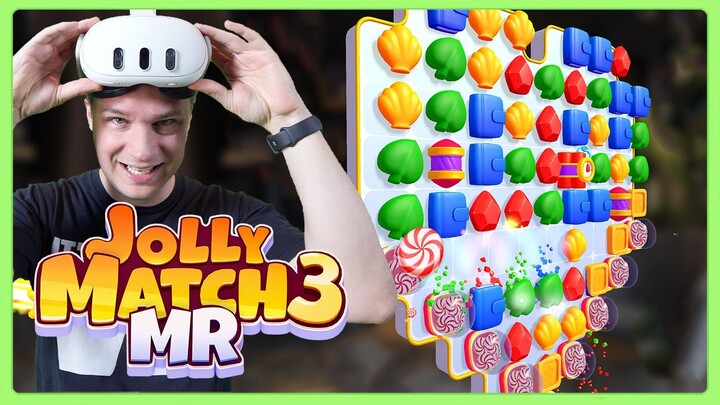 The PERFECT Mixed Reality Game for Beginners? Jolly Match 3 MR