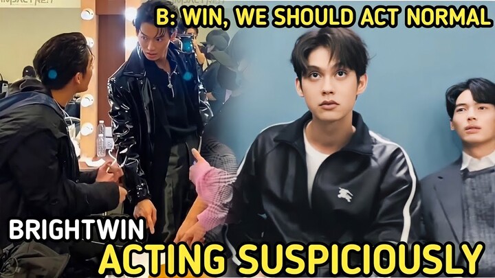 BRIGHTWIN | BRIGHT AND WIN ACTING SUSPICIOUSLY IN FRONT OF KRIST PERAWAT