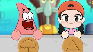 DONAvs SpongeBob Funny Eating Squid Game Animation