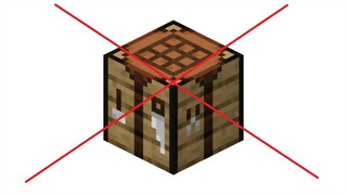 Cách giấu bàn chế tạo trong minecraft