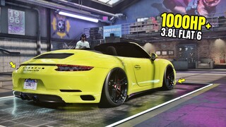 Need for Speed Heat Gameplay - 1000HP+ PORSCHE 911 CARRERA GTS CABRIOLET Customization | Max Build