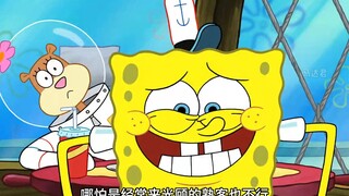 Miếng chả cua của Little Sponge rơi khỏi bàn thờ và được thay thế bằng hạt rang của Sandy, trở thành