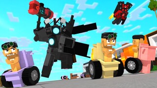 Monster School : Skidibi Toilet x CameraMan VS CameraMAn - Minecraft Animation