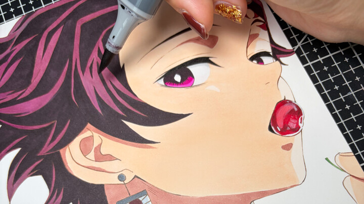 I don’t know, my drawing of Tanjiro is quite graceful~ The original image is by Teacher May~