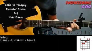 Kahit Sa Panaginip - December Avenue & Khalil Ramos (Guitar Cover With Lyrics & Chords)