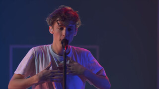 Troye Sivan sings "for him."