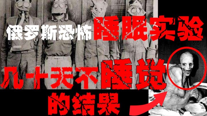 【Eksperimen Tidur Rusia】Ketika seseorang tidak tidur selama tiga puluh hari dalam lingkungan tertutu