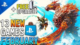 13 BIG Upcoming NEW February PS4/PS5 Games! Free PS5 Upgrade, Open World Games (New Games 2023)