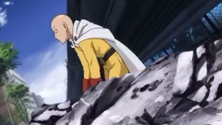 one punch man dengan tatapannya