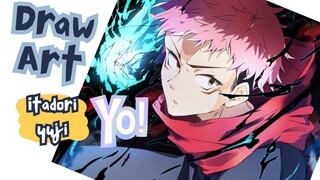 Yo! Drawing Chibi itadori Yuji - Jujutsu Kaisen🔥