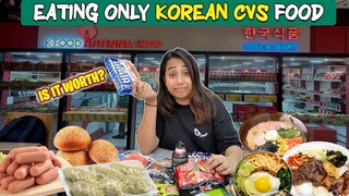 Eating only Korean CVS Food | Ready to eat Korean Food🤞 | Food Review
