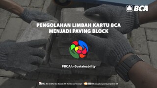 Inisiatif Pengelolaan Limbah Kartu BCA Menjadi Paving Block