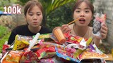 Trang Vlog Thử Thách Cầm 100k Mua Tất Cả Đồ Ăn Vặt Cổng Trường Về Thưởng Thức,,Và Cái Kết