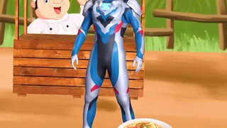 Ultraman eats noodles!
