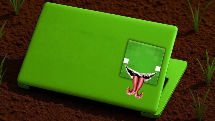 Minecraft: What Will Happen When Jiejie and Maggie Enter the Mysterious World Inside the Laptop?