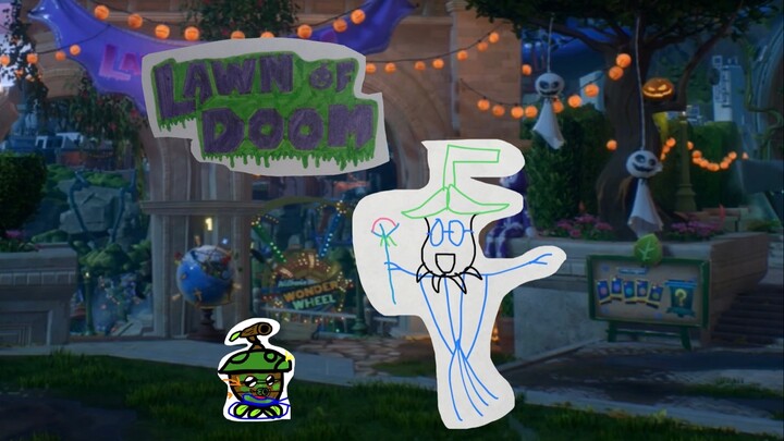 Plants vs Zombies Battle for Neigborville Lawn of Doom The Night of The Living blight cap