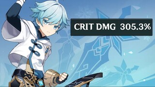 300% Crit Damage Chongyun