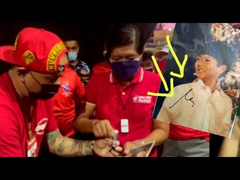 The Bong Bong Marcos Autographed vintage photo by the Filipino Picker Krazykyle