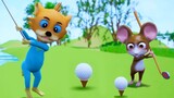 Lucy & The Mice 💥 LUCY PLAY GOLF (Episode 19)🍒 Funny Video Cartoon For Kids